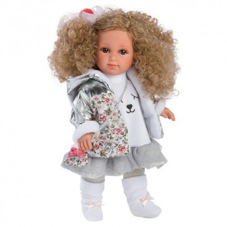 Hiszpańska lalka dziewczynka elena z kręconymi włosami - 35cm Llorens Hiszpańska lalka dziewczynka elena z kręconymi włosami - 35cm Llorens