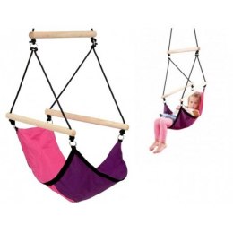 Huśtawka dziecięca - wiszący fotel kid's swinger pink Amazonas