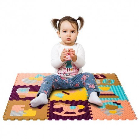 Piankowe puzzle podłogowe świat zabawek - 51 elementów Baby Great Piankowe puzzle podłogowe świat zabawek - 51 elementów Baby Great
