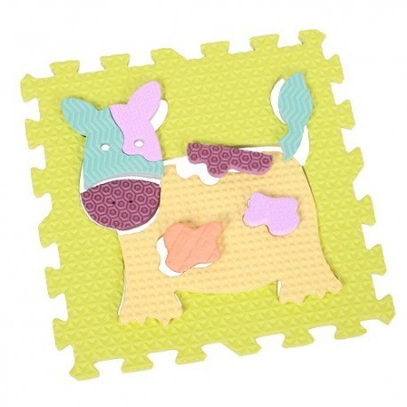Piankowe puzzle podłogowe wesołe zoo z obrzeżem - 77 elementów Baby Great Piankowe puzzle podłogowe wesołe zoo z obrzeżem - 77 elementów Baby Great