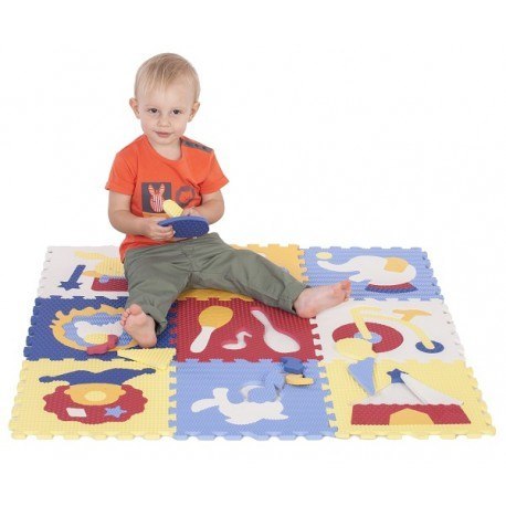 Piankowe puzzle podłogowe zadziwiający cyrk - 54 elementy Baby Great Piankowe puzzle podłogowe zadziwiający cyrk - 54 elementy Baby Great