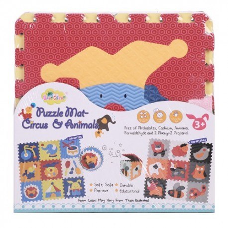 Piankowe puzzle podłogowe zadziwiający cyrk - 54 elementy Baby Great Piankowe puzzle podłogowe zadziwiający cyrk - 54 elementy Baby Great