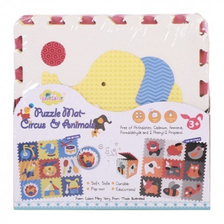 Piankowe puzzle podłogowe zadziwiający cyrk - 54 elementy Baby Great Piankowe puzzle podłogowe zadziwiający cyrk - 54 elementy Baby Great