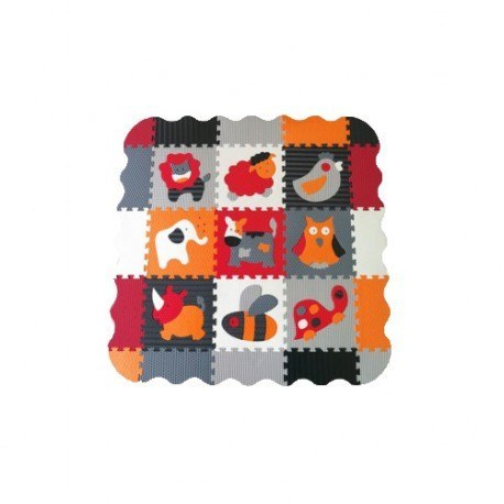 Piankowe puzzle podłogowe zoo z obrzeżem - 77 elementów Baby Great Piankowe puzzle podłogowe zoo z obrzeżem - 77 elementów Baby Great