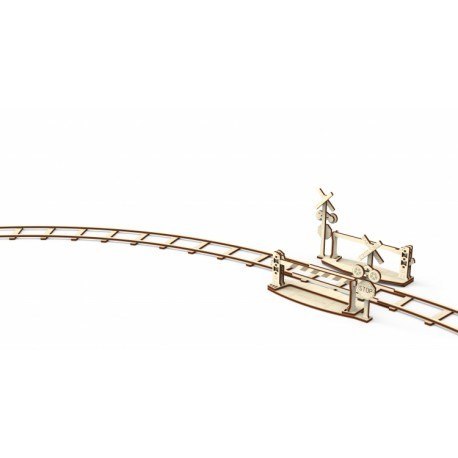 Drewniane puzzle mechaniczne 3d wooden.city - okrągłe tory + Wooden City Drewniane puzzle mechaniczne 3d wooden.city - okrągłe tory + Wooden City