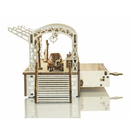 Drewniane puzzle mechaniczne 3d wooden.city - stacja kolejowa Wooden City Drewniane puzzle mechaniczne 3d wooden.city - stacja kolejowa Wooden City