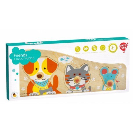 Kolorowe puzzle dla dziecka - zwierzątka domowe Lucy & Leo Kolorowe puzzle dla dziecka - zwierzątka domowe Lucy & Leo