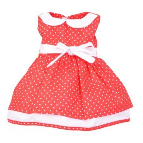 Sukienka dla lalki 35-45cm elizabeth - czerwona w kropki Neneko Sukienka dla lalki 35-45cm elizabeth - czerwona w kropki Neneko