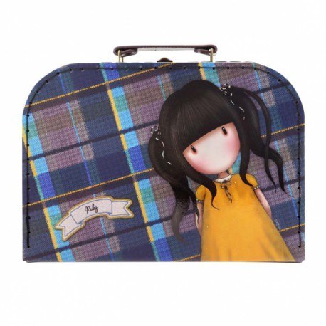 Walizka - gorjuss - tartan - ruby (średnia) Santoro London Walizka - gorjuss - tartan - ruby (średnia) Santoro London