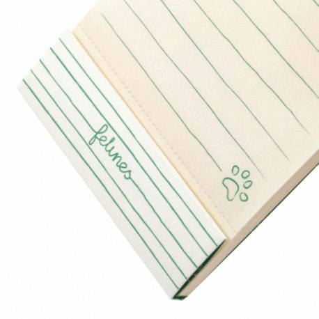Notes - koty - feline fine - bold green Santoro London Notes - koty - feline fine - bold green Santoro London