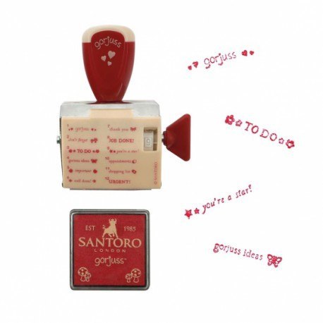 Zestaw, notes i stemple - gorjuss - little red riding hood Santoro London Zestaw, notes i stemple - gorjuss - little red riding hood Santoro London