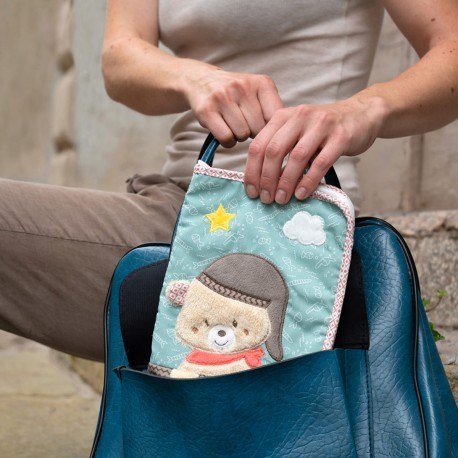 Babyfehn, bruno, etui, okładka na książeczkę zdrowia, miś bruno FEHN Babyfehn, bruno, etui, okładka na książeczkę zdrowia, miś bruno FEHN