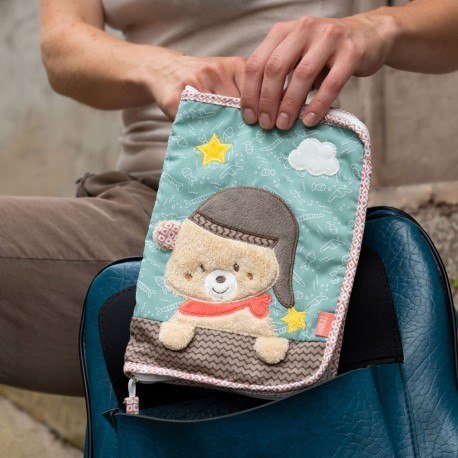 Babyfehn, bruno, etui, okładka na książeczkę zdrowia, miś bruno FEHN Babyfehn, bruno, etui, okładka na książeczkę zdrowia, miś bruno FEHN
