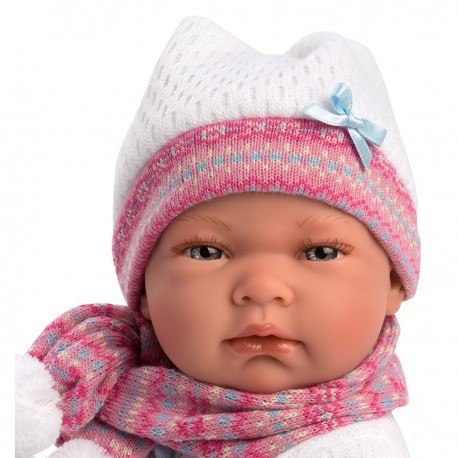 Hiszpańska lalka bobas dziewczynka nica w rożku 40cm - full body Llorens Hiszpańska lalka bobas dziewczynka nica w rożku 40cm - full body Llorens