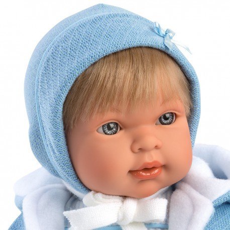 Hiszpańska lalka chłopiec miguel 42cm niebieski - płaczący Llorens Hiszpańska lalka chłopiec miguel 42cm niebieski - płaczący Llorens