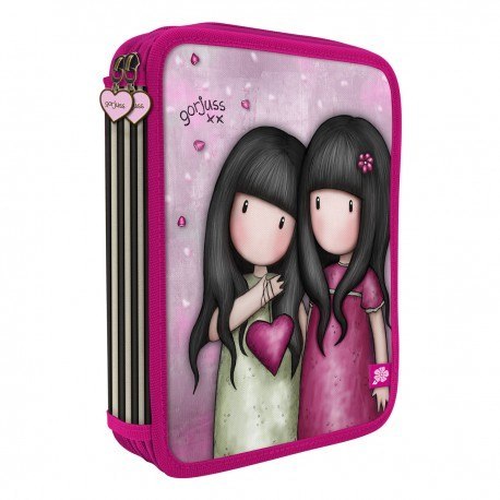 Podwójny piórnik z wyposażeniem - gorjuss sparkle & bloom - you Santoro London Podwójny piórnik z wyposażeniem - gorjuss sparkle & bloom - you Santoro London