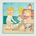 CLASSIC WORLD Puzzle 4w1 Dzień w Szkole Classic World