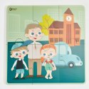 CLASSIC WORLD Puzzle 4w1 Dzień w Szkole Classic World