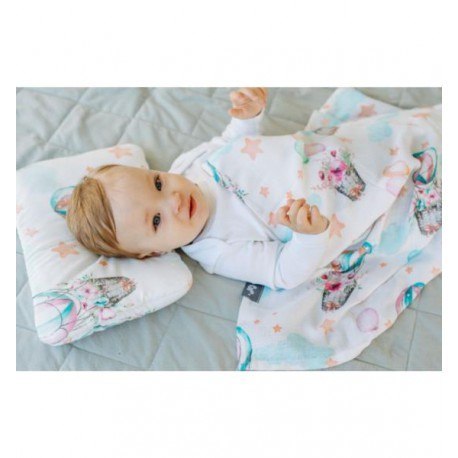 Pieluszka bambusowa z jonami srebra balony PULP BAMBOO