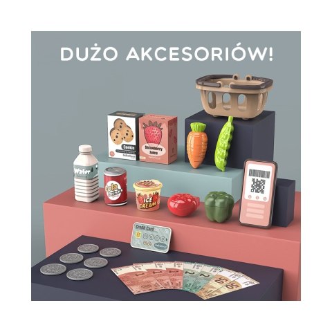 WOOPIE Kasa Sklepowa Dla Dzieci Skaner Waga Mikrofon + 25 Akc. Woopie WOOPIE Kasa Sklepowa Dla Dzieci Skaner Waga Mikrofon + 25 Akc. Woopie