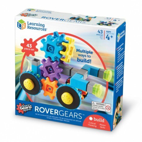 Gears! gears! gears!, klocki, koła zębate, łazik kosmiczny, Learning Resources Gears! gears! gears!, klocki, koła zębate, łazik kosmiczny, Learning Resources