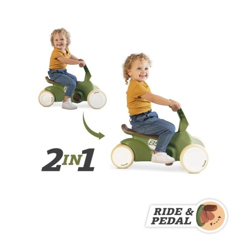 BERG GO2 Gokart Jeździk Rowerek 2w1 Retro Green Berg BERG GO2 Gokart Jeździk Rowerek 2w1 Retro Green Berg