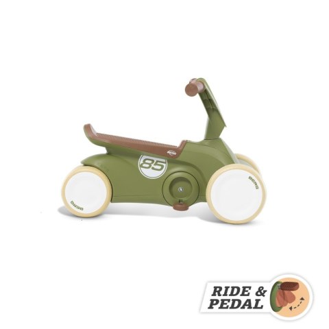 BERG GO2 Gokart Jeździk Rowerek 2w1 Retro Green Berg BERG GO2 Gokart Jeździk Rowerek 2w1 Retro Green Berg