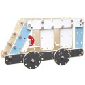 CLASSIC WORLD Ogromne Klocki Konstrukcyjne Drewniane Zestaw Pojazdy Karetka Classic World