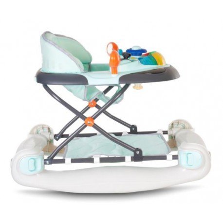 Chodzik kołyska z kierownicą - niebiesko szary Sun BABY Chodzik kołyska z kierownicą - niebiesko szary Sun BABY