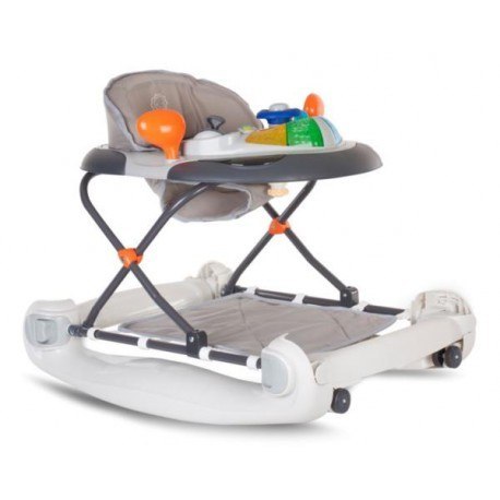 Chodzik kołyska z kierownicą - szary Sun BABY Chodzik kołyska z kierownicą - szary Sun BABY