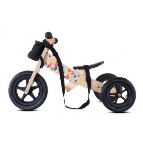 Rowerek drewniany twist plus - cubic black edition Sun BABY