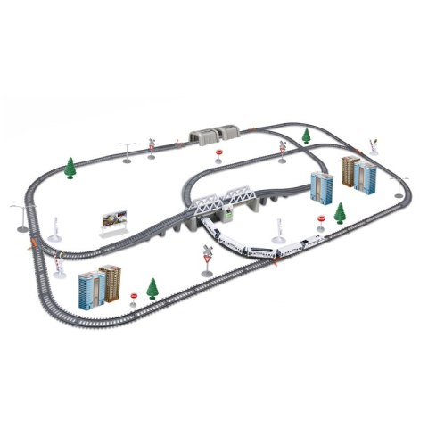 WOOPIE Kolejka Elektryczna Ogromny 914 cm Tor Most Tunel 86 el. Woopie