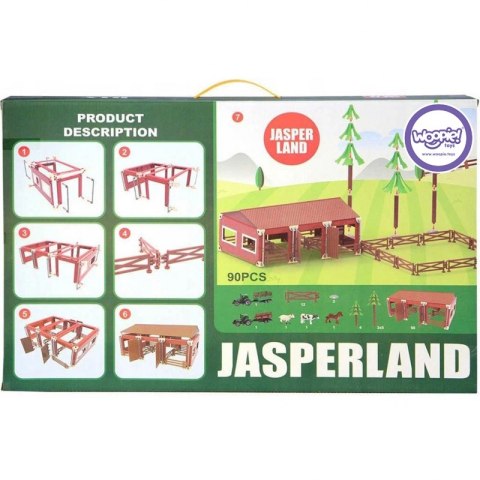 WOOPIE Zestaw Farma ze Zwierzętami Figurki + 2 Traktorki 102 el. Woopie WOOPIE Zestaw Farma ze Zwierzętami Figurki + 2 Traktorki 102 el. Woopie