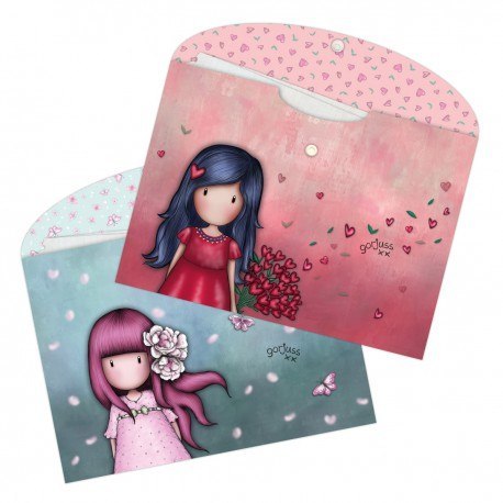 Zestaw teczek a4 - gorjuss sparkle & bloom - cherry blossom & love Santoro London Zestaw teczek a4 - gorjuss sparkle & bloom - cherry blossom & love Santoro London