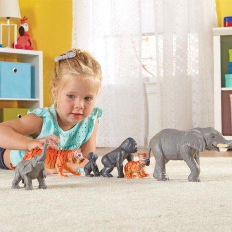 Duże figurki, mamy i dzieci, zwierzęta z dżungli, Learning Resources Duże figurki, mamy i dzieci, zwierzęta z dżungli, Learning Resources