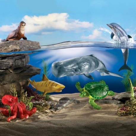 Duże figurki, zwierzęta, ocean, zestaw 6 szt. Learning Resources Duże figurki, zwierzęta, ocean, zestaw 6 szt. Learning Resources