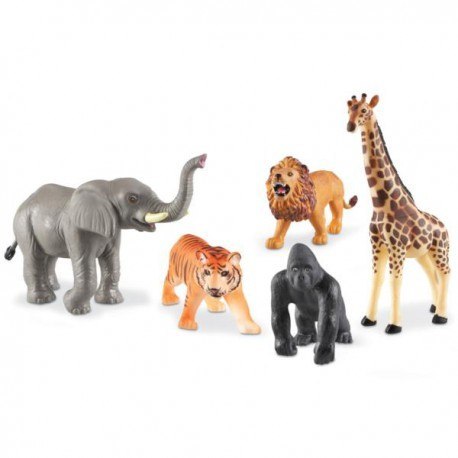 Duże figurki, zwierzęta, safari, zestaw 5 szt. Learning Resources Duże figurki, zwierzęta, safari, zestaw 5 szt. Learning Resources