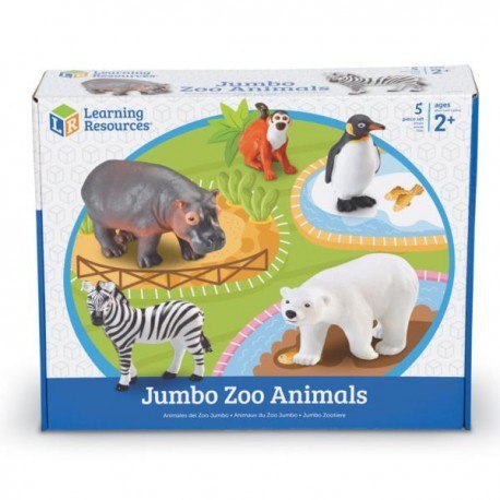 Duże figurki, zwierzęta w zoo, zestaw 5 szt. Learning Resources