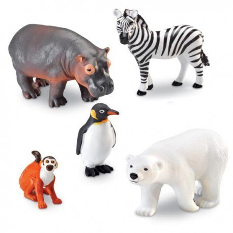 Duże figurki, zwierzęta w zoo, zestaw 5 szt. Learning Resources Duże figurki, zwierzęta w zoo, zestaw 5 szt. Learning Resources