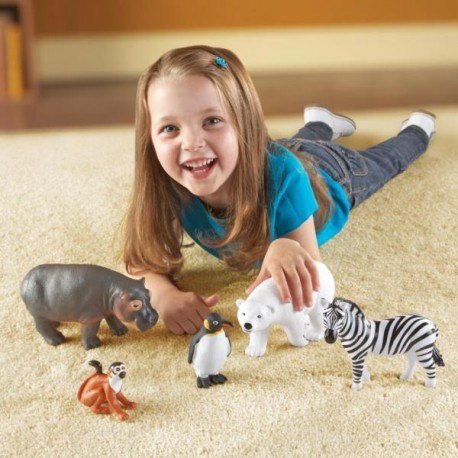 Duże figurki, zwierzęta w zoo, zestaw 5 szt. Learning Resources Duże figurki, zwierzęta w zoo, zestaw 5 szt. Learning Resources