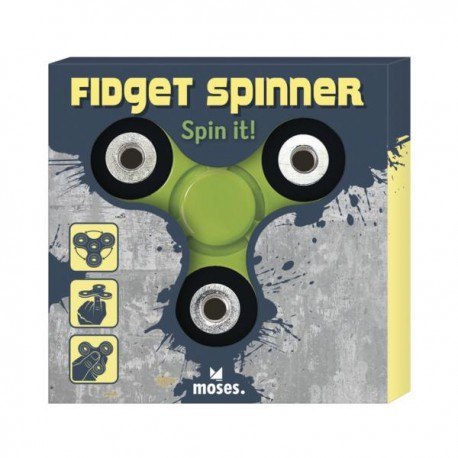 Finger spinner - zielony - zabawka zręcznościowa Moses