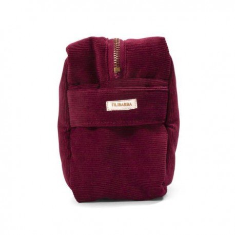 Filibabba kosmetyczka mała sztruks deeply red Filibabba Filibabba kosmetyczka mała sztruks deeply red Filibabba