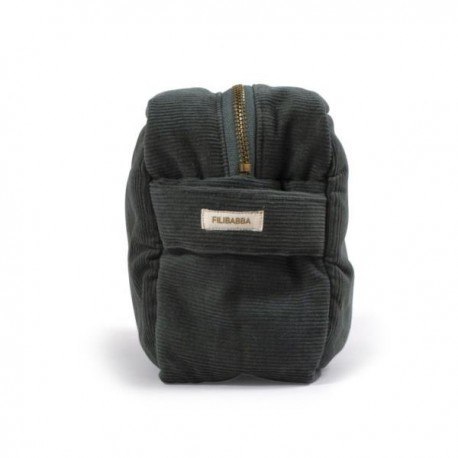 Filibabba kosmetyczka mała sztruks pine green Filibabba Filibabba kosmetyczka mała sztruks pine green Filibabba