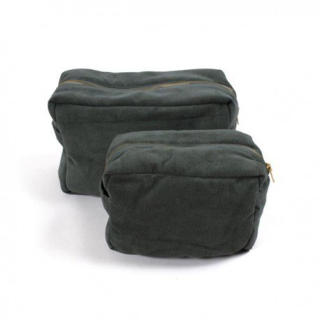 Filibabba kosmetyczka mała sztruks pine green Filibabba Filibabba kosmetyczka mała sztruks pine green Filibabba