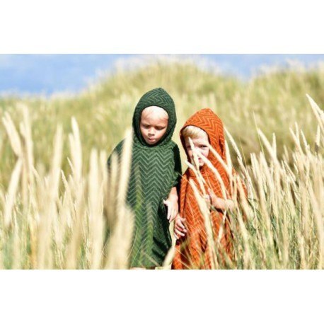 Filibabba poncho zigzag dark green Filibabba Filibabba poncho zigzag dark green Filibabba