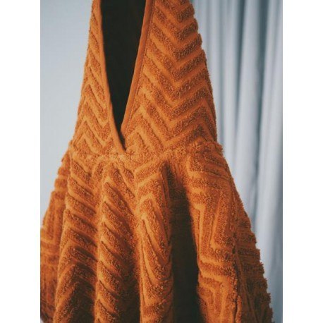 Filibabba poncho zigzag rust Filibabba Filibabba poncho zigzag rust Filibabba