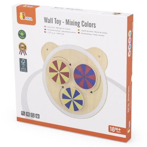 VIGA Drewniana Tablica Kolory Certyfikat FSC Viga Toys