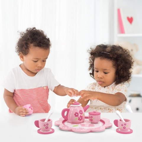 VIGA Zestaw Serwis do Herbaty i Kawy na Tacy 12 el. Viga Toys
