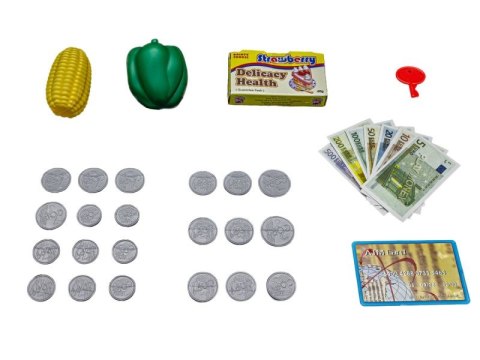 Edukacyjna sklepowa kasa fiskalna - kalkulator, waga, akcesoria Edukacyjna sklepowa kasa fiskalna - kalkulator, waga, akcesoria