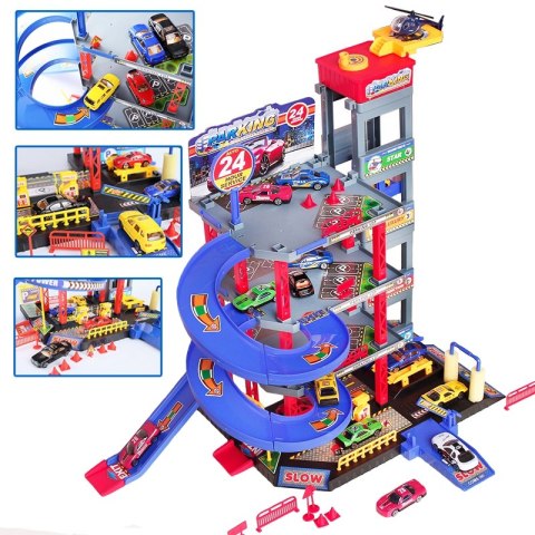 WOOPIE Wielopoziomy Parking Garaż Myjnia Auta Helikopter + Akc. Woopie WOOPIE Wielopoziomy Parking Garaż Myjnia Auta Helikopter + Akc. Woopie